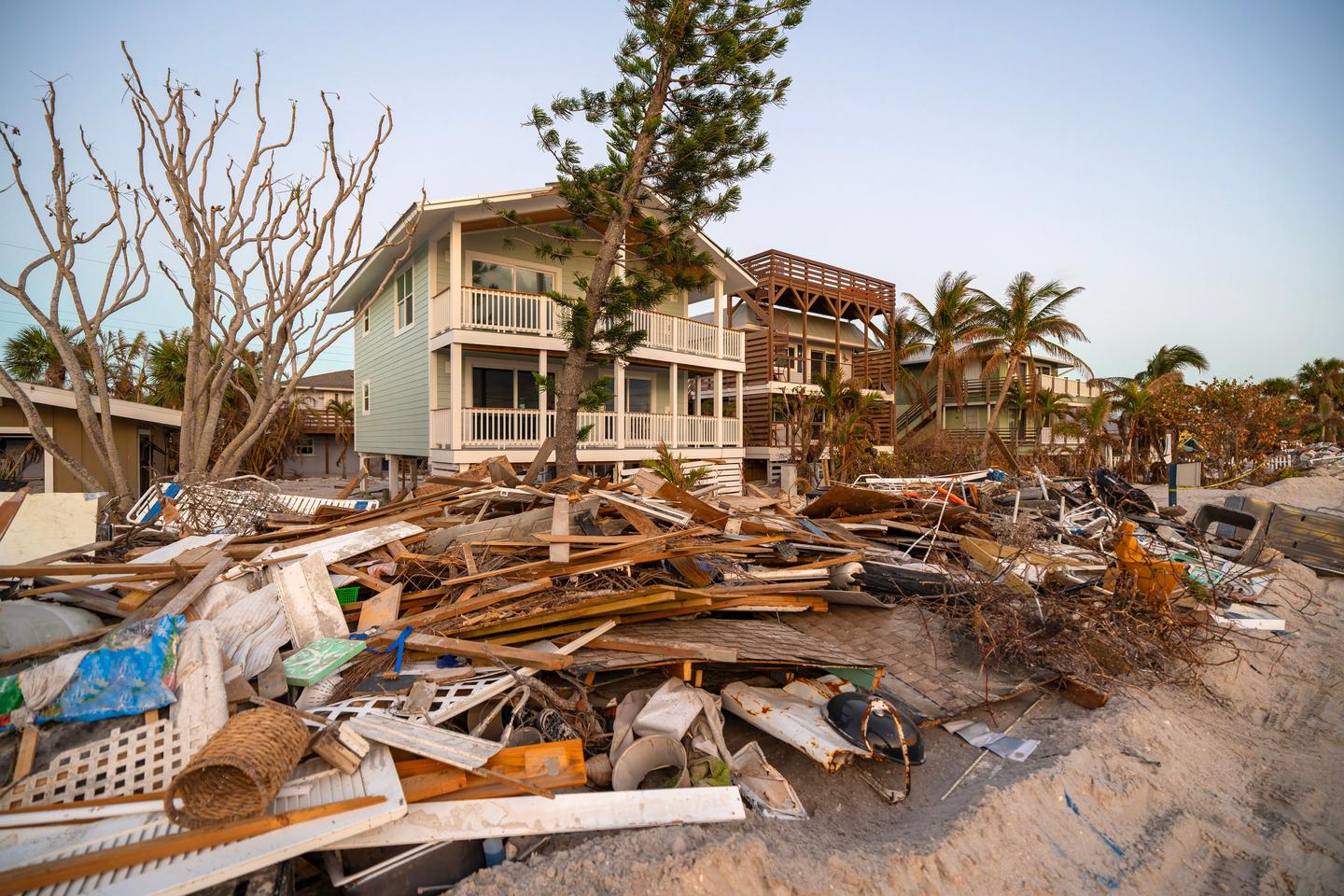 House damaged by storm